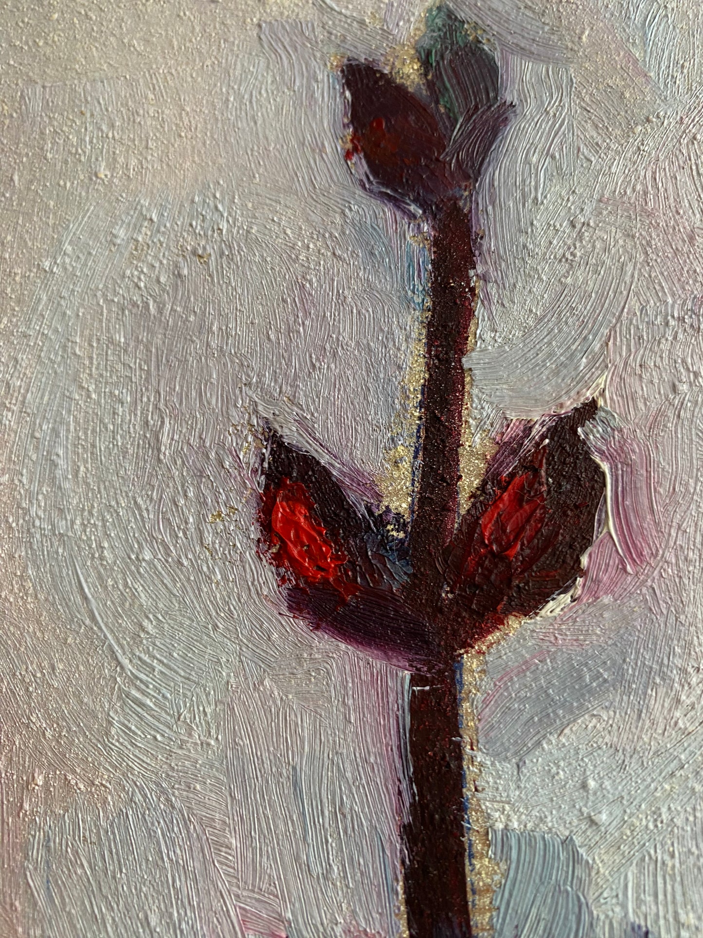 Zarter Zweig in Vase. 1967.