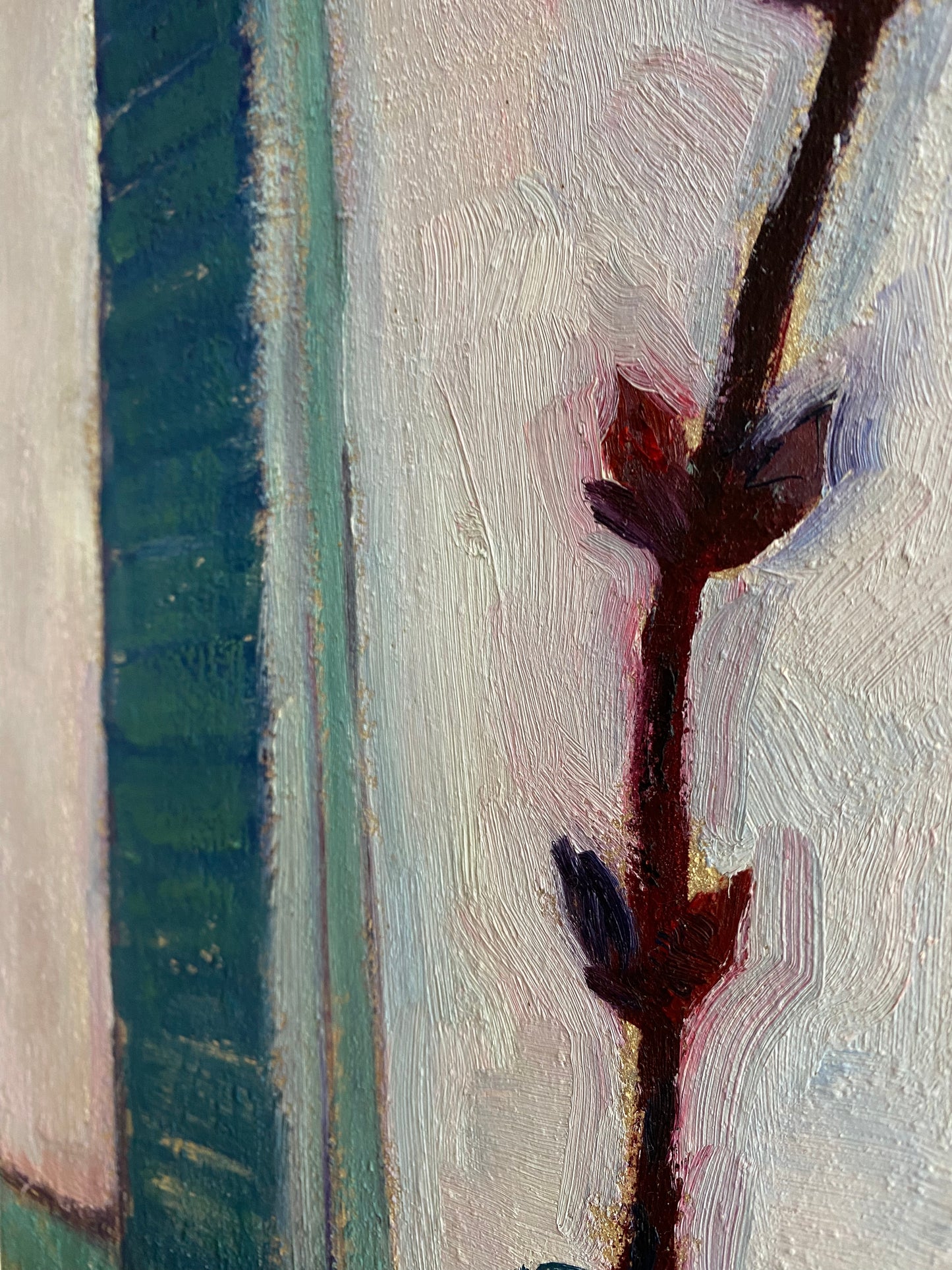 Zarter Zweig in Vase. 1967.