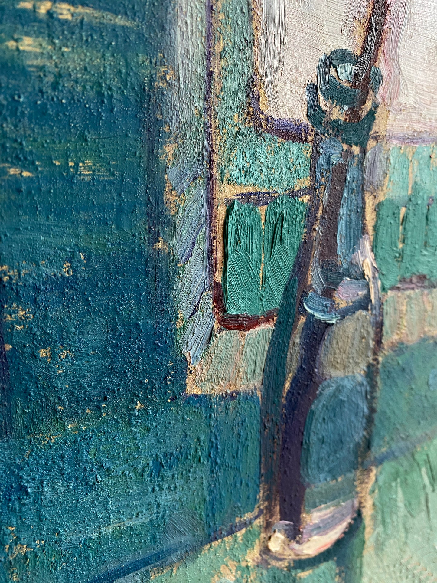 Zarter Zweig in Vase. 1967.
