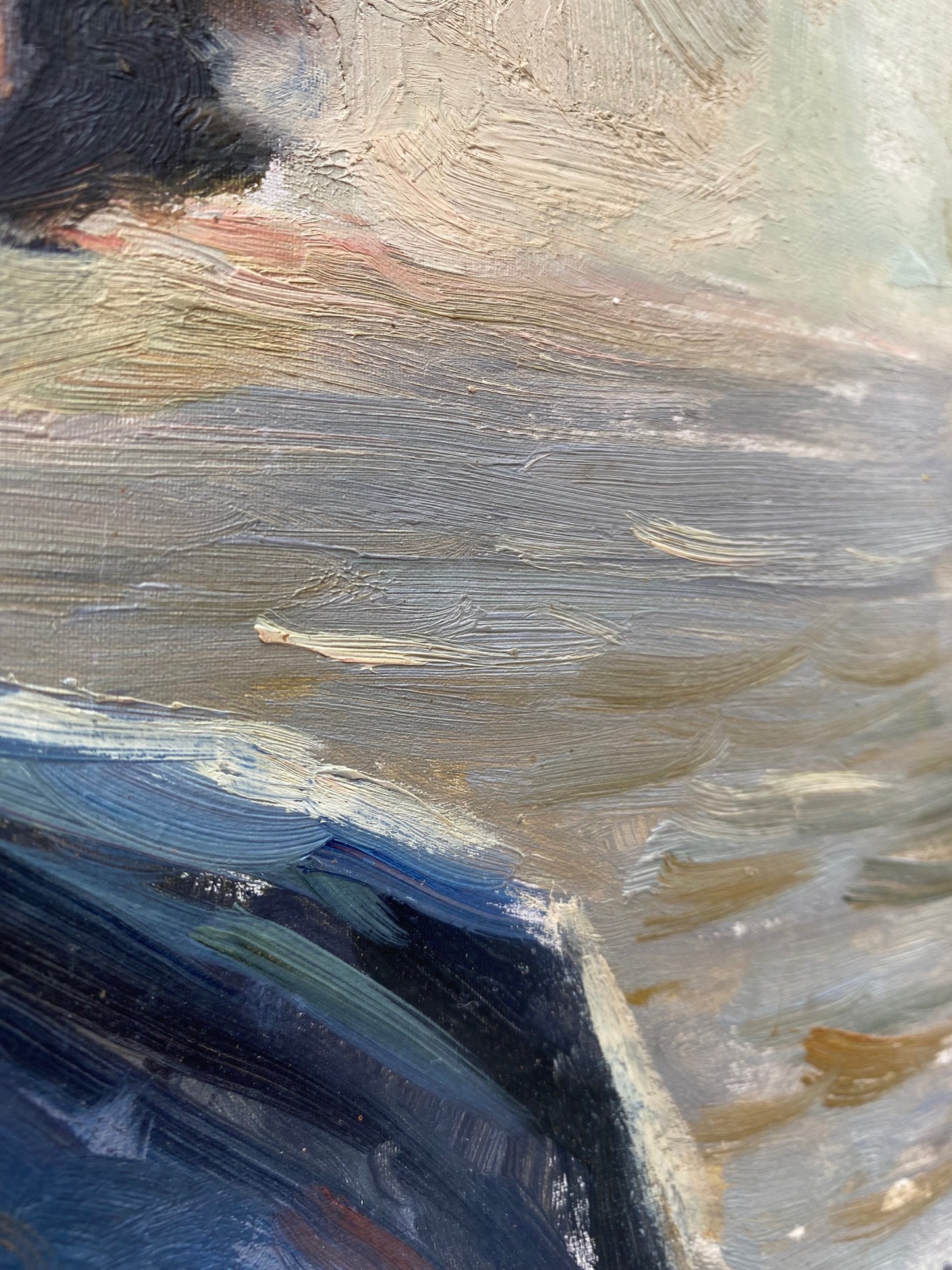 Porträt einer Frau am Meer. 1953.