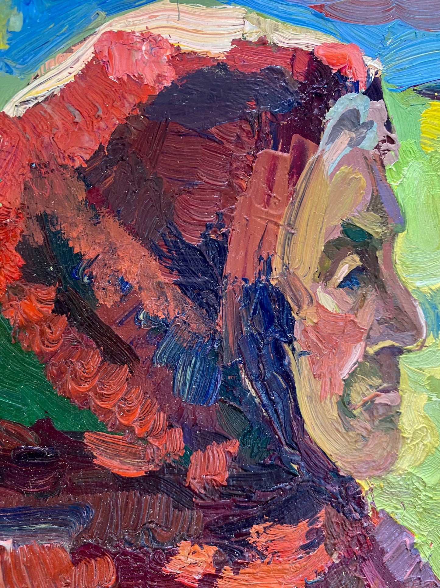 Portrait of an elderly woman Evdocha. 1960s.