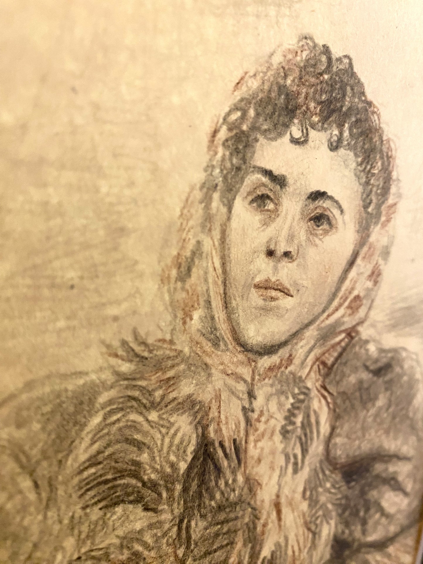 Frau im Pelzmantel. 1948.
