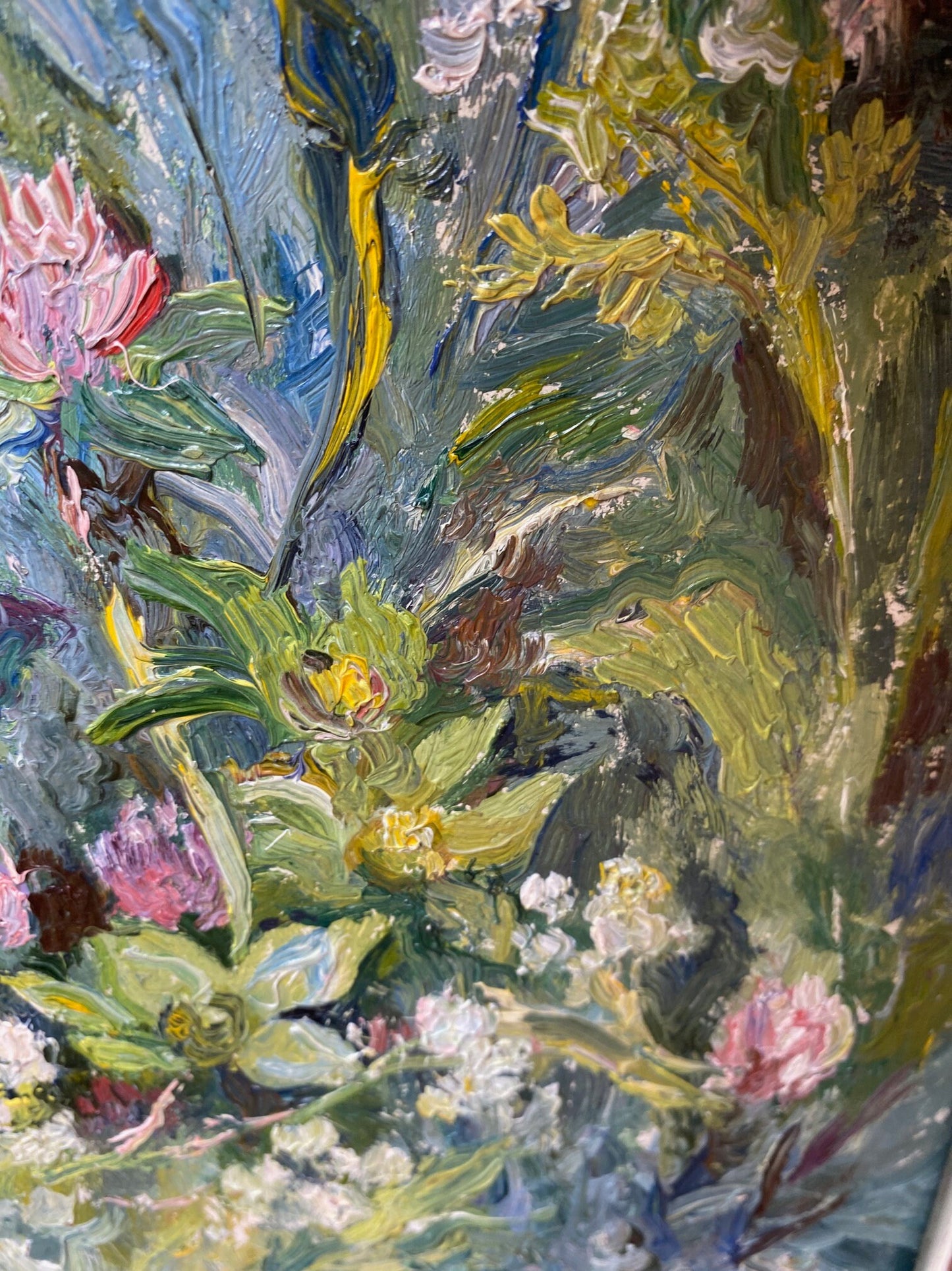 Wildblumen im Sommergarten. um 1980.