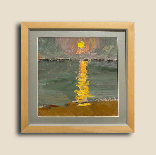 Sonnenaufgang über dem Meer. 1960.