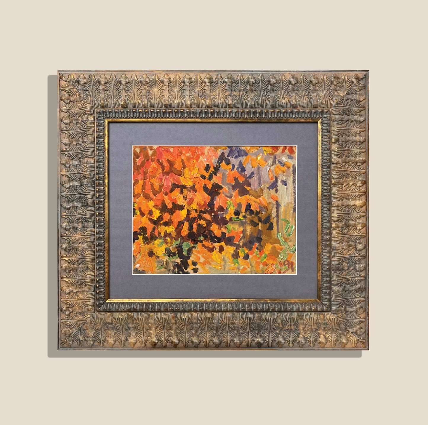 Abstraktes Herbstmotiv. 1980er Jahre.