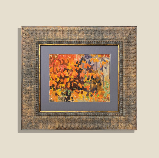 Abstraktes Herbstmotiv. 1980er Jahre.