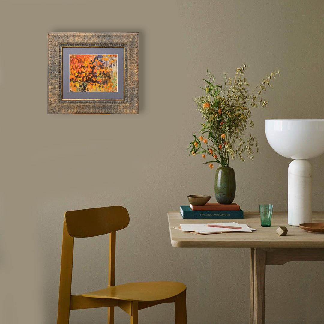 Abstraktes Herbstmotiv. 1980er Jahre.