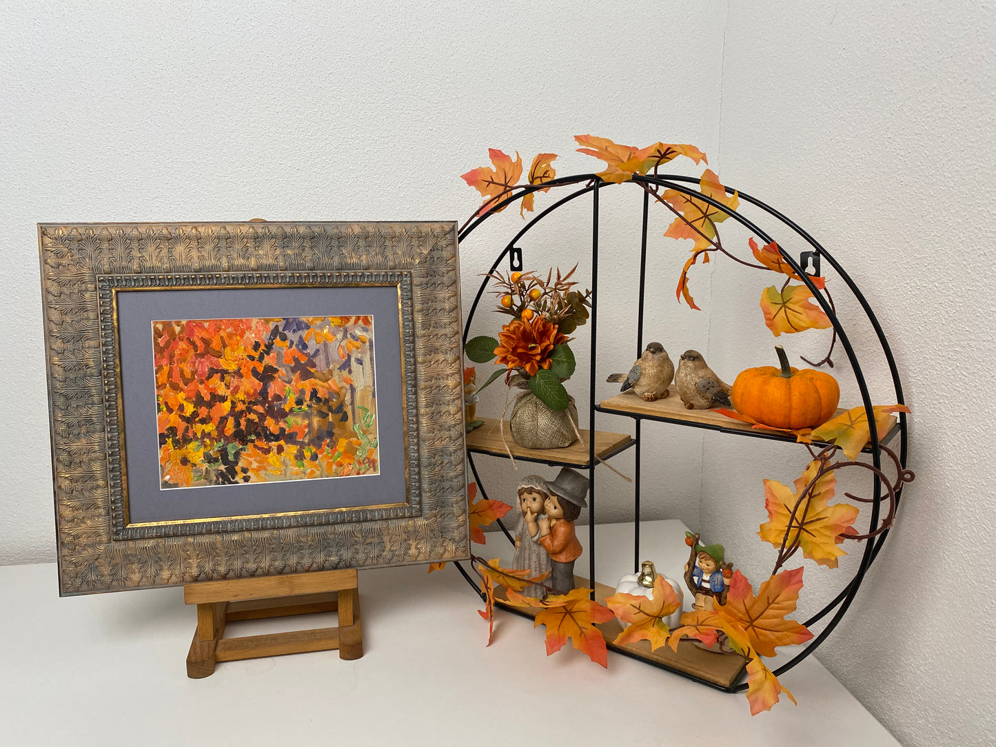 Abstraktes Herbstmotiv. 1980er Jahre.