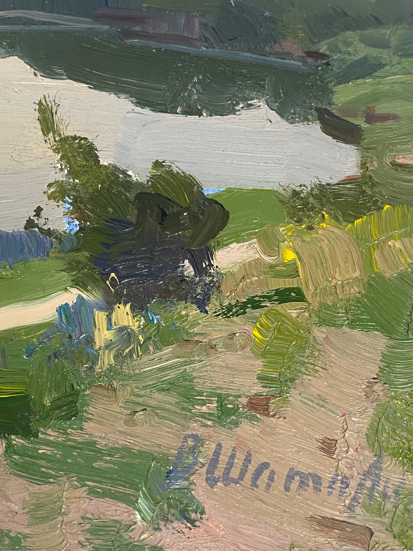 Flusslandschaft. 1970er Jahre.