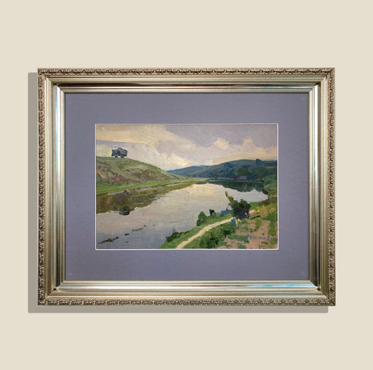 Flusslandschaft. 1970er Jahre.