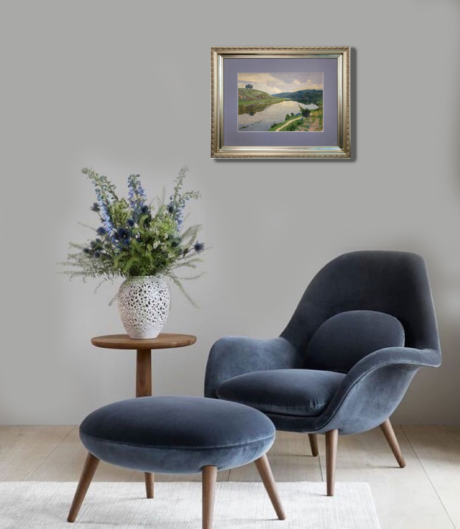 Flusslandschaft. 1970er Jahre.