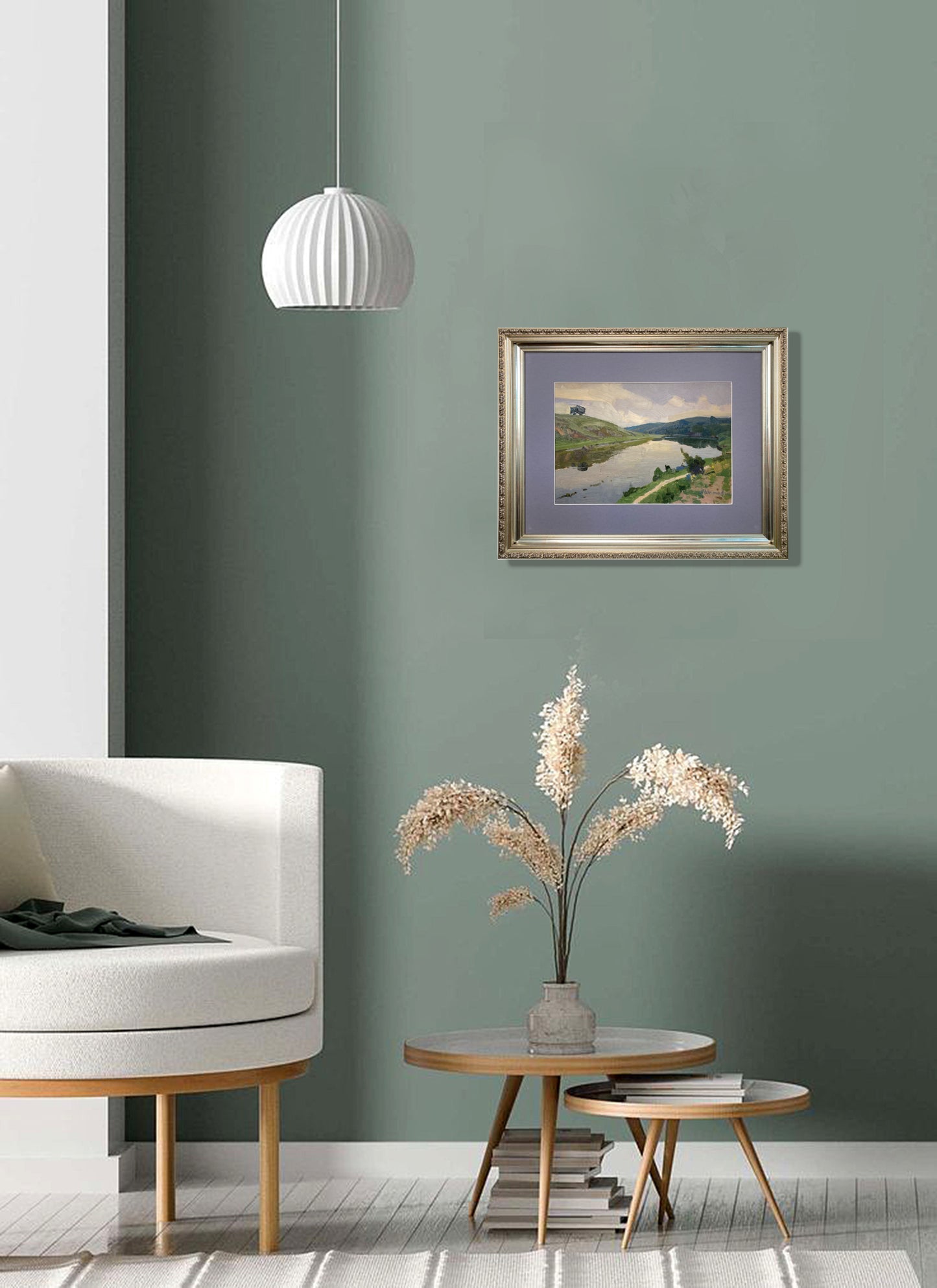 Flusslandschaft. 1970er Jahre.