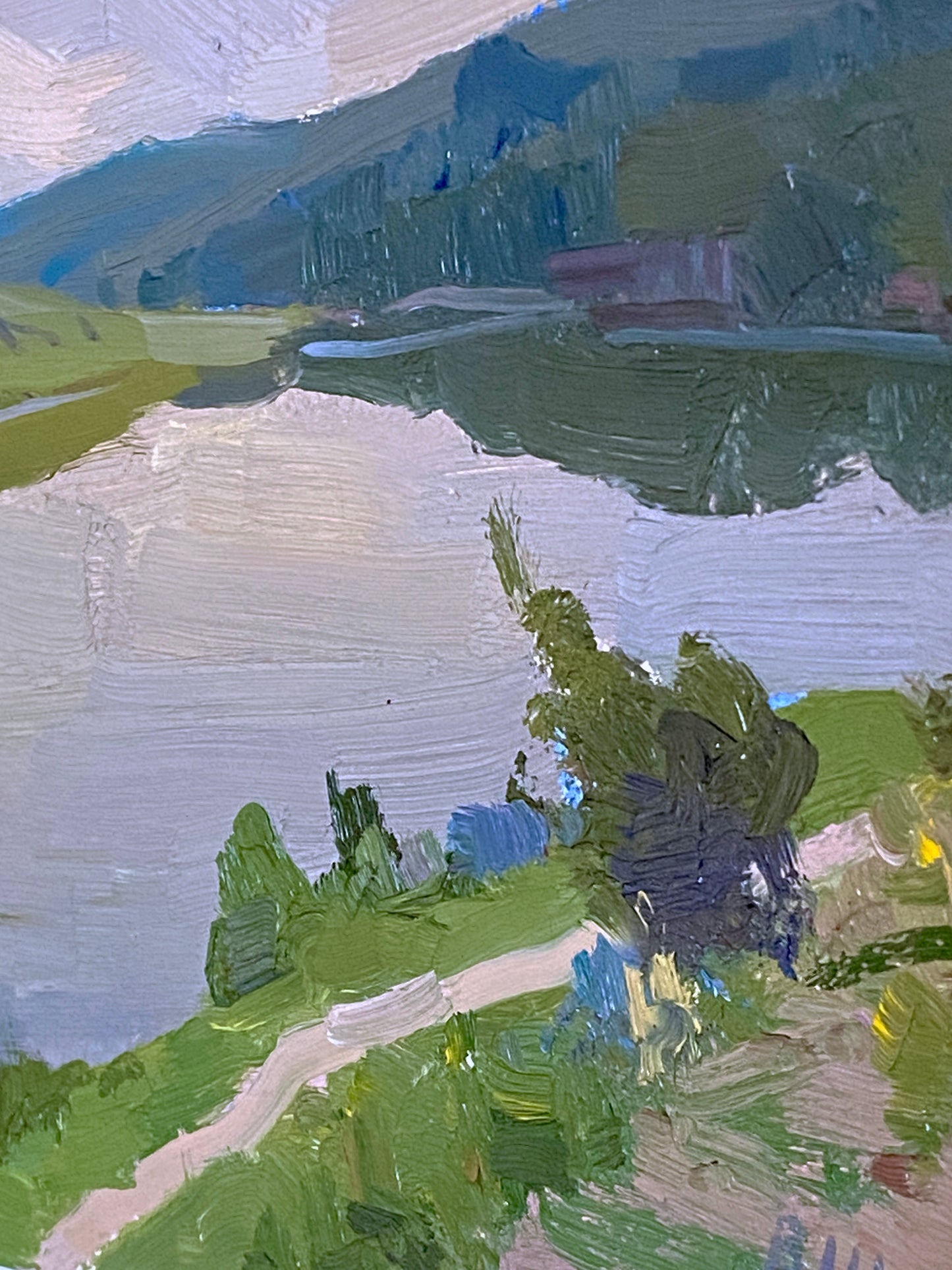 Flusslandschaft. 1970er Jahre.