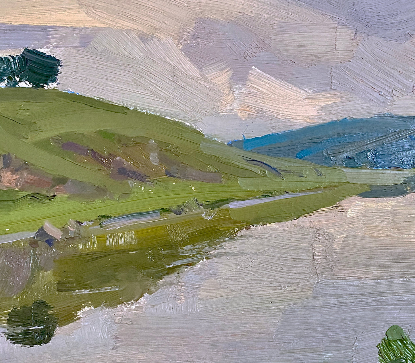 Flusslandschaft. 1970er Jahre.