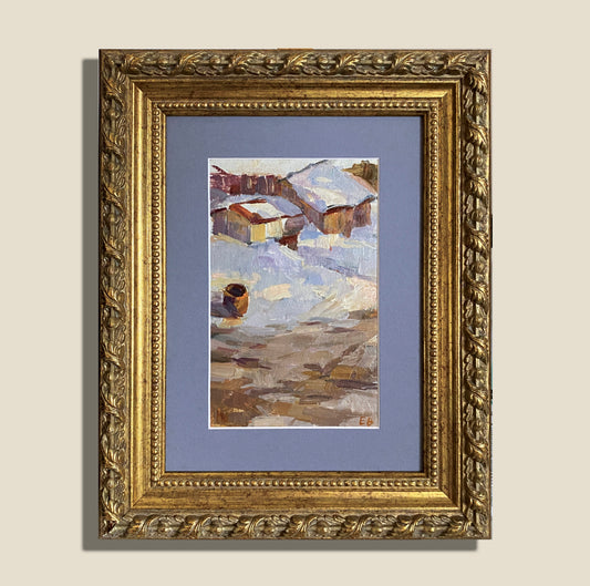 Winterhof. 1970er Jahre.