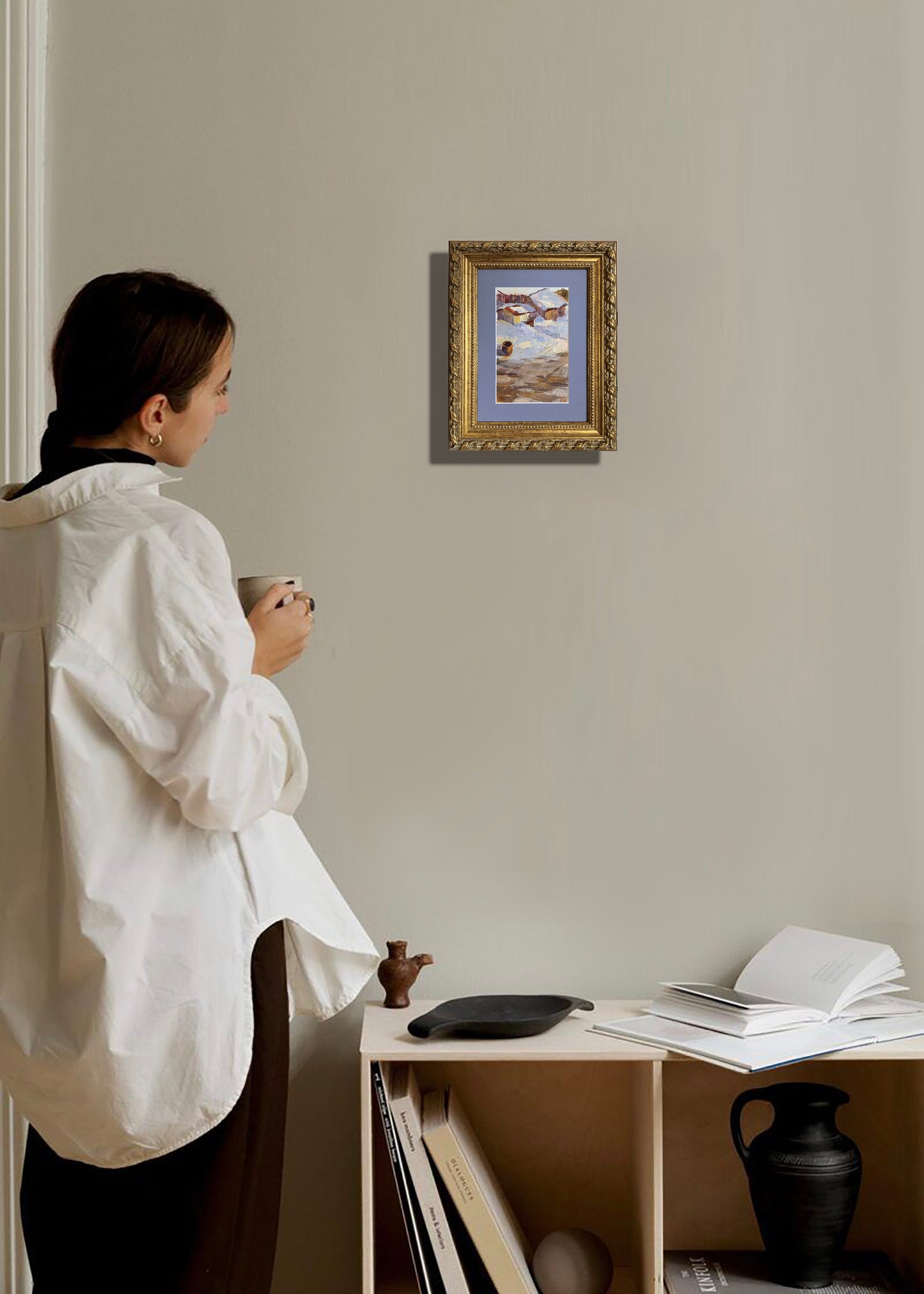 Winterhof. 1970er Jahre.