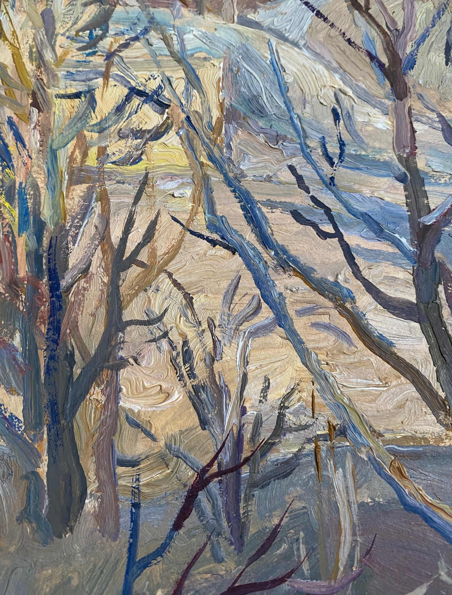 Winterweg. 1980er Jahre.