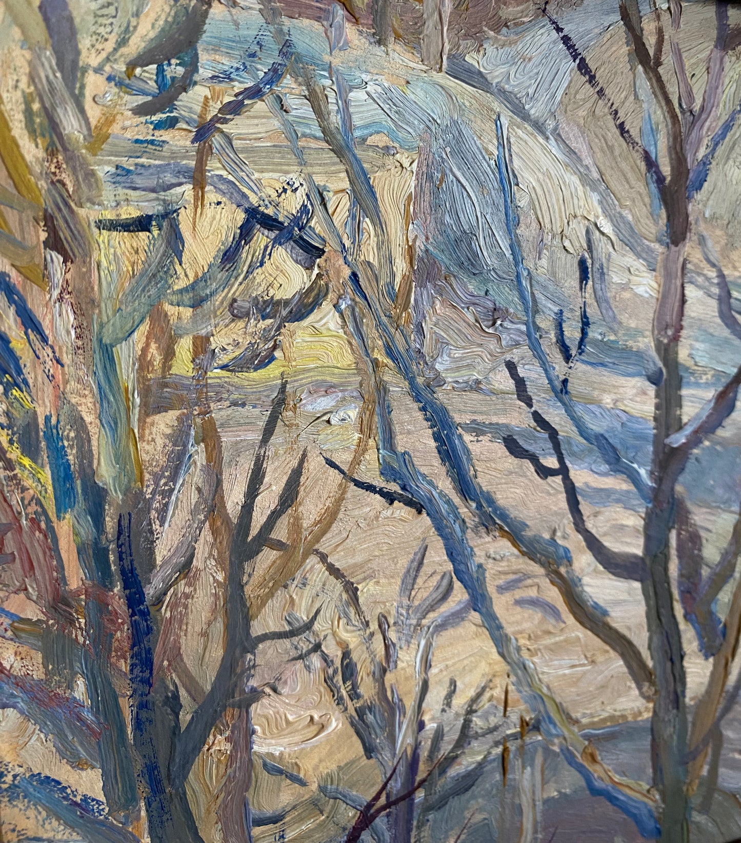 Winterweg. 1980er Jahre.