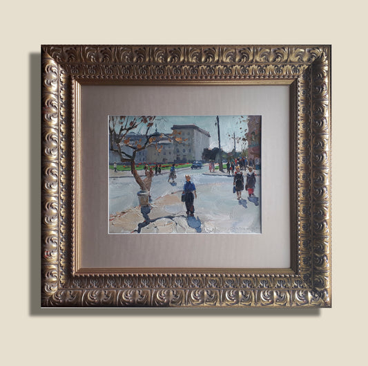 Schuljunge als Pionier nach der Schule. 1960.