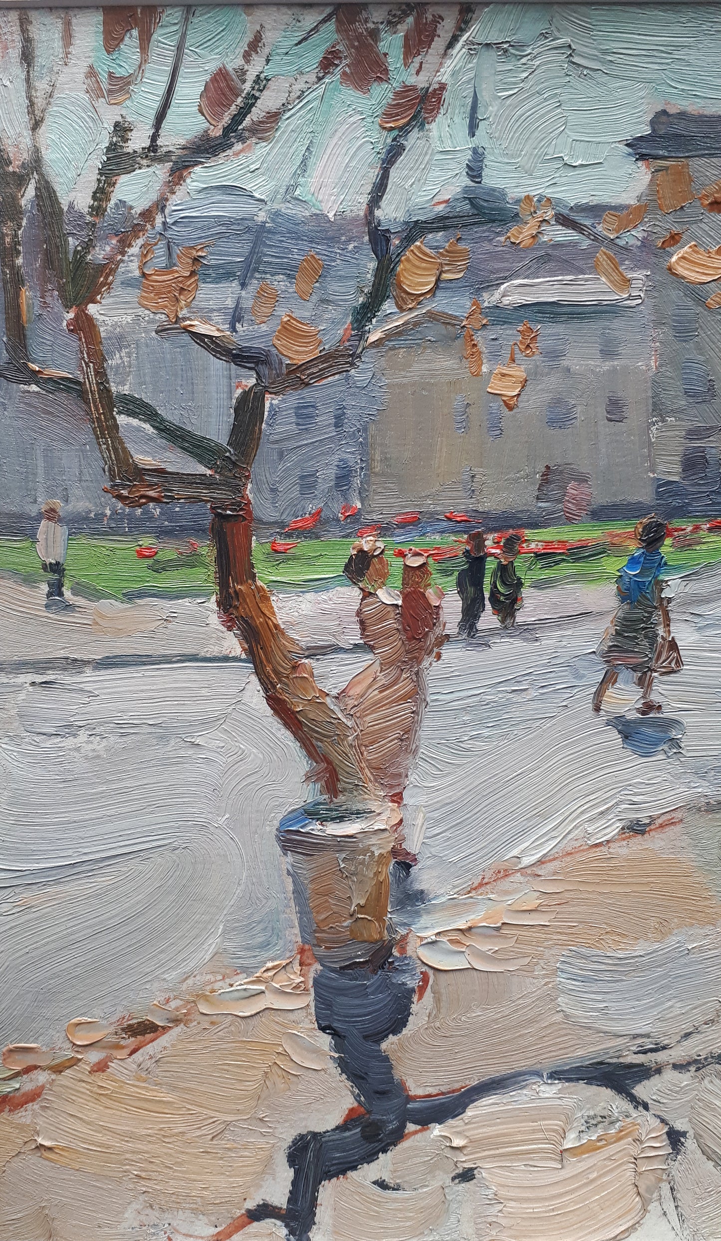 Schuljunge als Pionier nach der Schule. 1960.