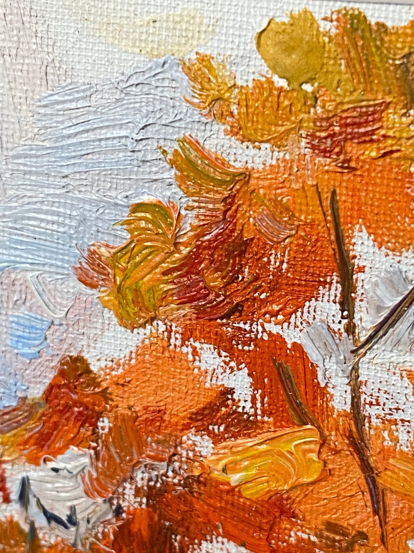Herbstmotiv. 1970er Jahre.