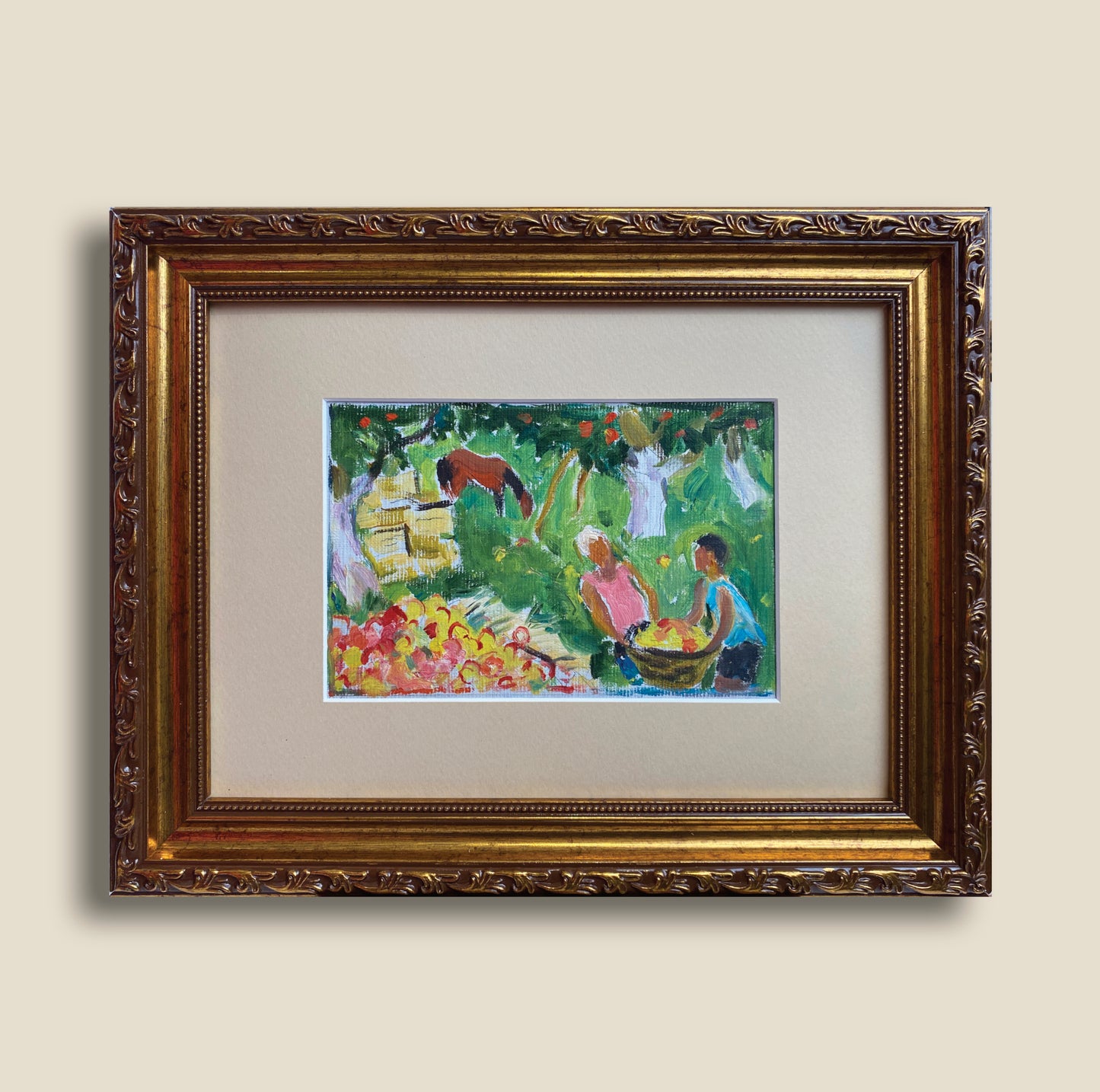 Apfelernte. 1970er Jahre.