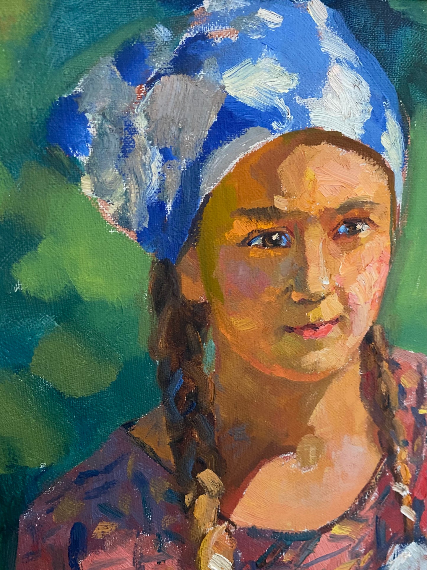 Mädchen mit Zöpfen. 1962.