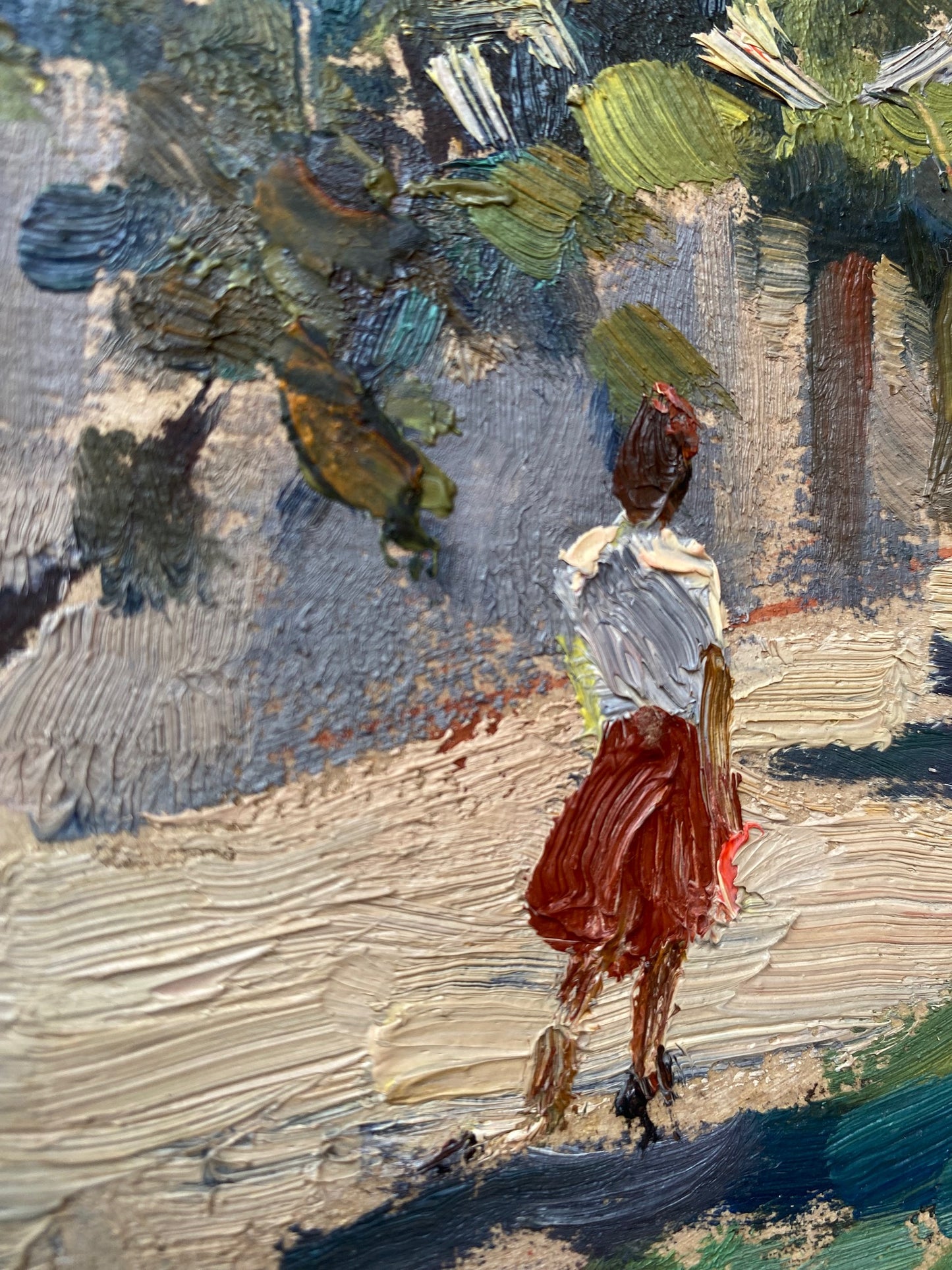 Cityscape girl in the alley . 1959.