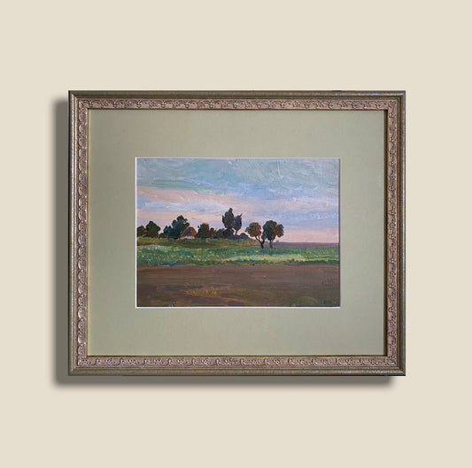 Ländliche Landschaft. 1970er Jahre