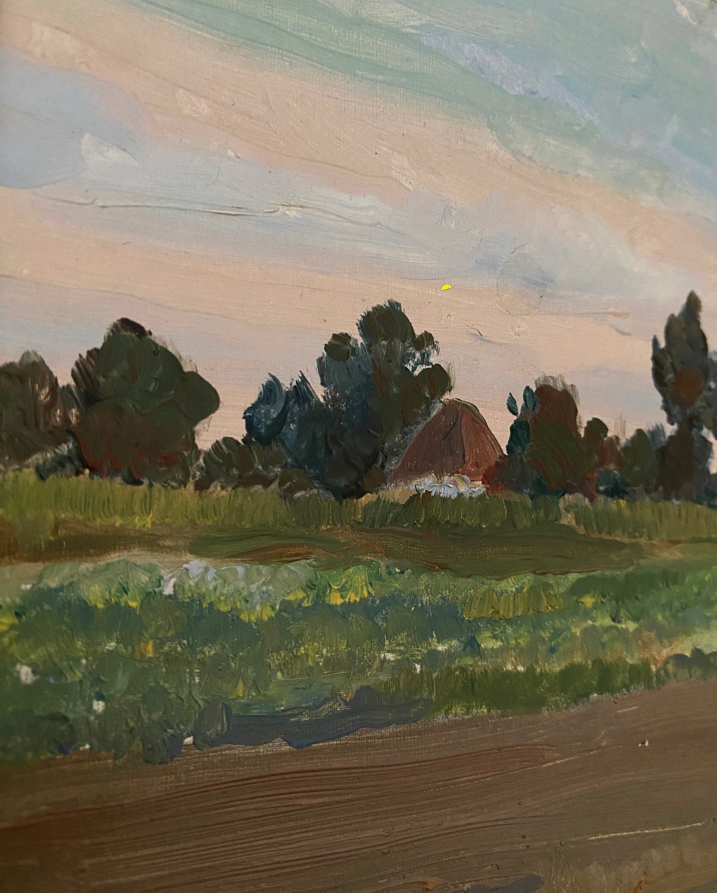 Ländliche Landschaft. 1970er Jahre