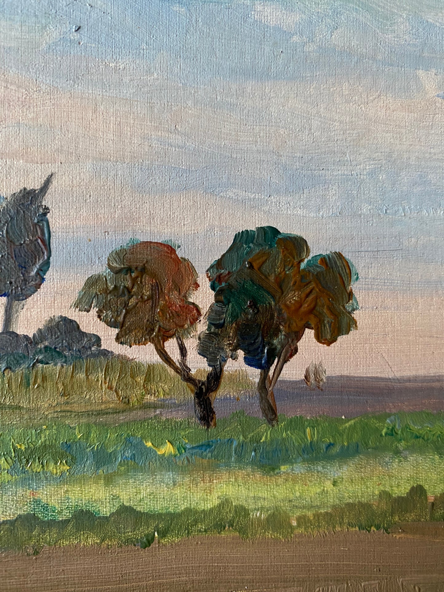 Ländliche Landschaft. 1970er Jahre