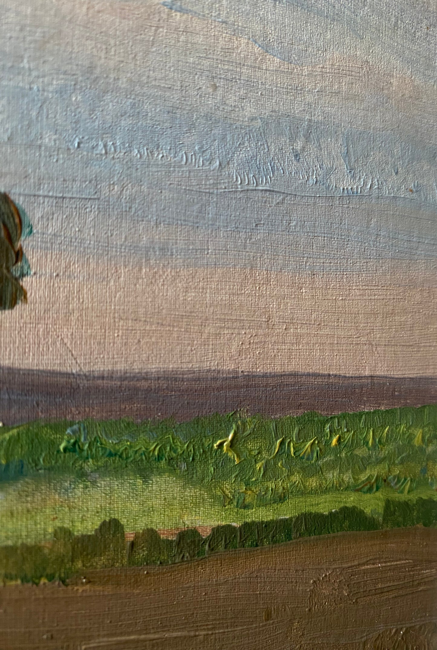 Ländliche Landschaft. 1970er Jahre
