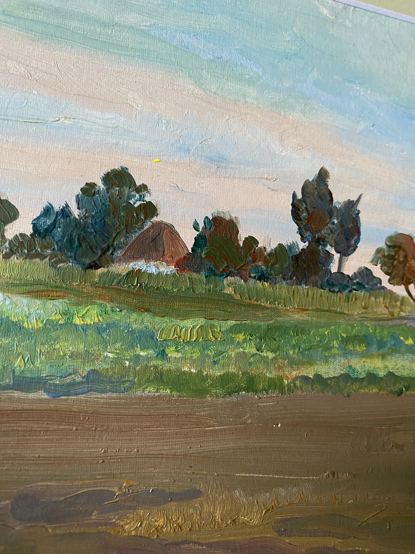 Ländliche Landschaft. 1970er Jahre