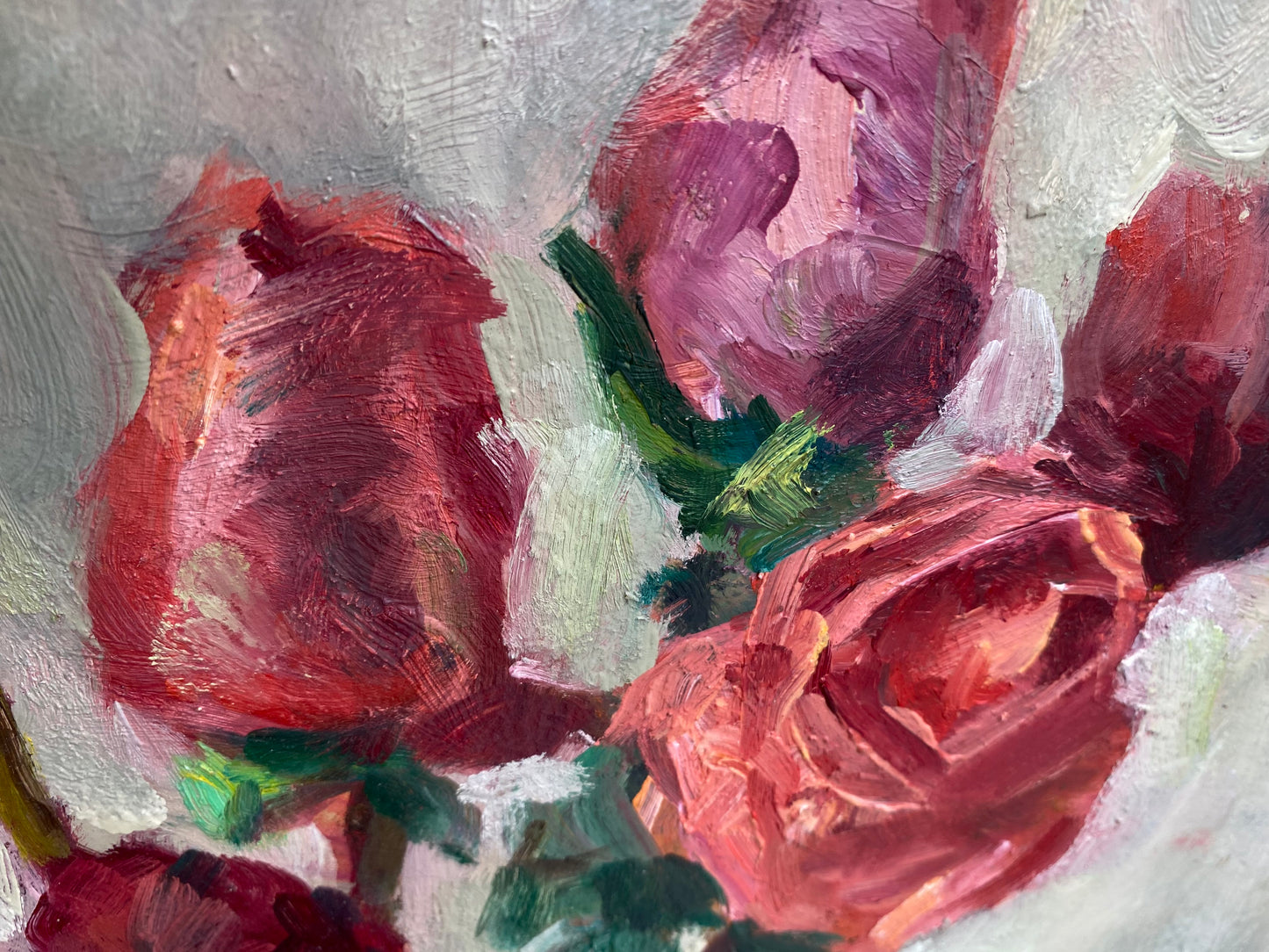 Rosen in einer Vase. 1990er Jahre.