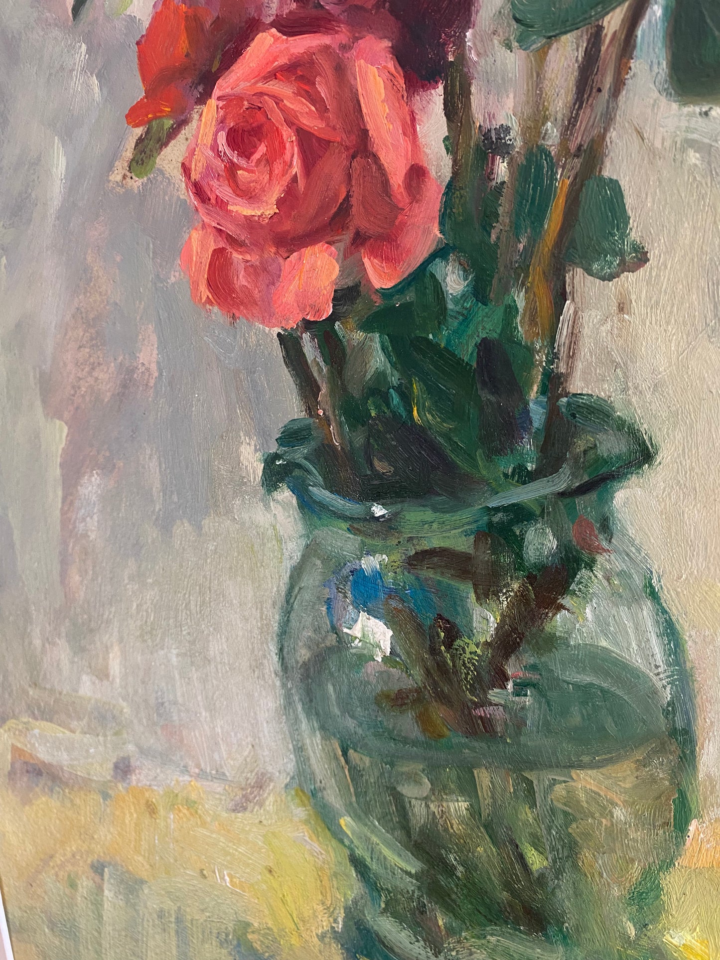 Rosen in einer Vase. 1990er Jahre.