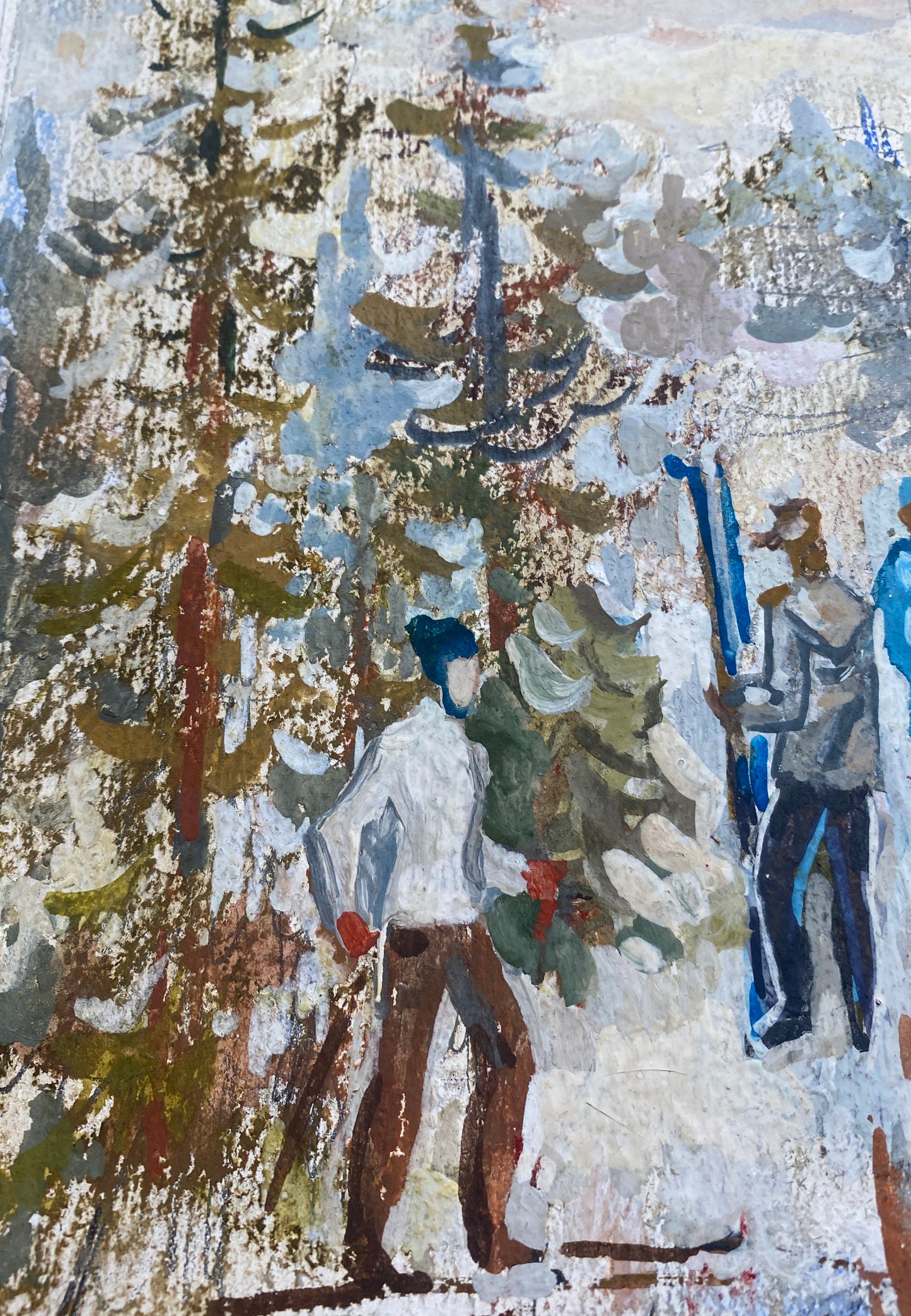 Skifahrer. Um 1980.