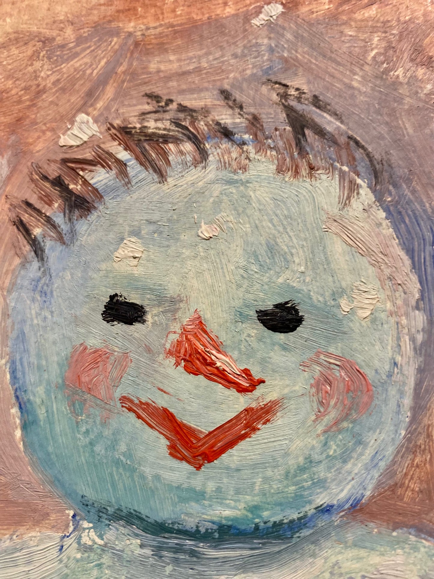 Fröhlicher Schneemann. 1987.